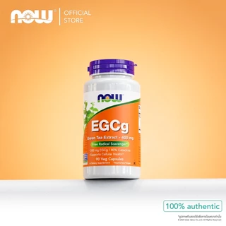 อีจีซีจี สารสกัดชาเขียว | EGCg Green Tea Extract w/ Decaf Green Tea [Capsules] by NOW FOODS | Authentic Made in USA