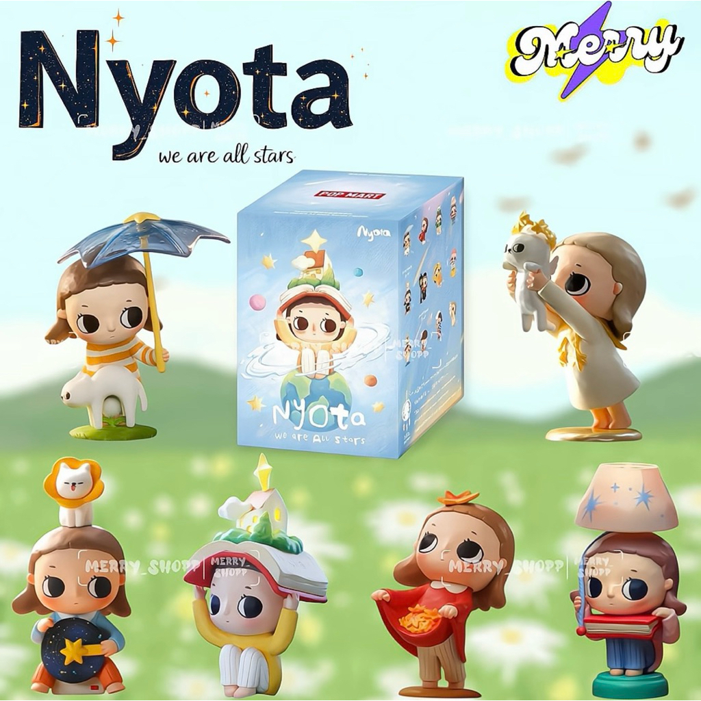 🌟พร้อมส่ง🌟Popmart Nyota we are all stars Figures เช็คการ์ดและจุ่มใหม่