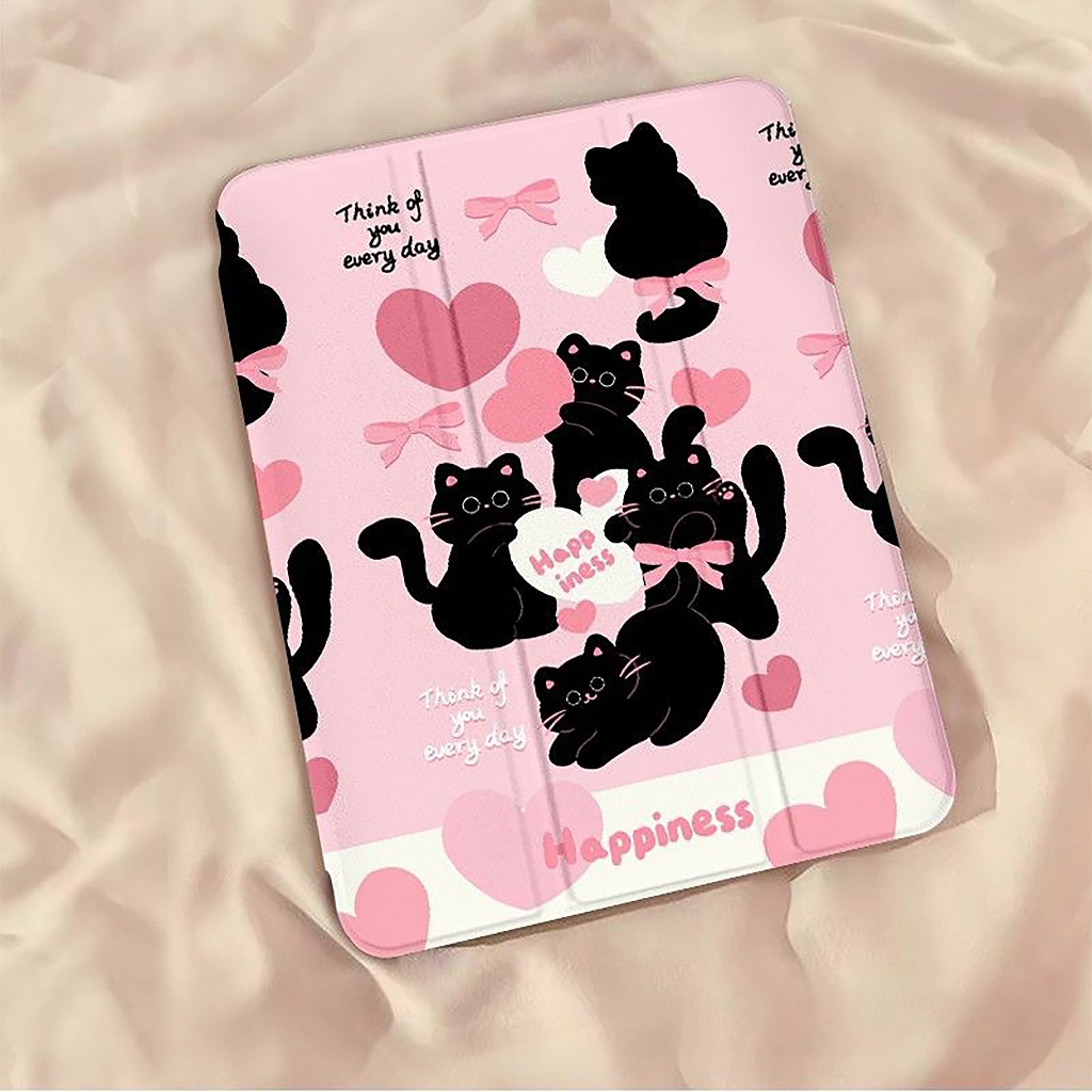 ⚡พร้อมส่ง⚡เคสiPadหมุน 360° Air7 Gen10 Air6 ที่ใส่ปากกา Bow Kitten เคสไอแพด Gen11 Pro11/13 2025 Gen9 - รูปที่ 2