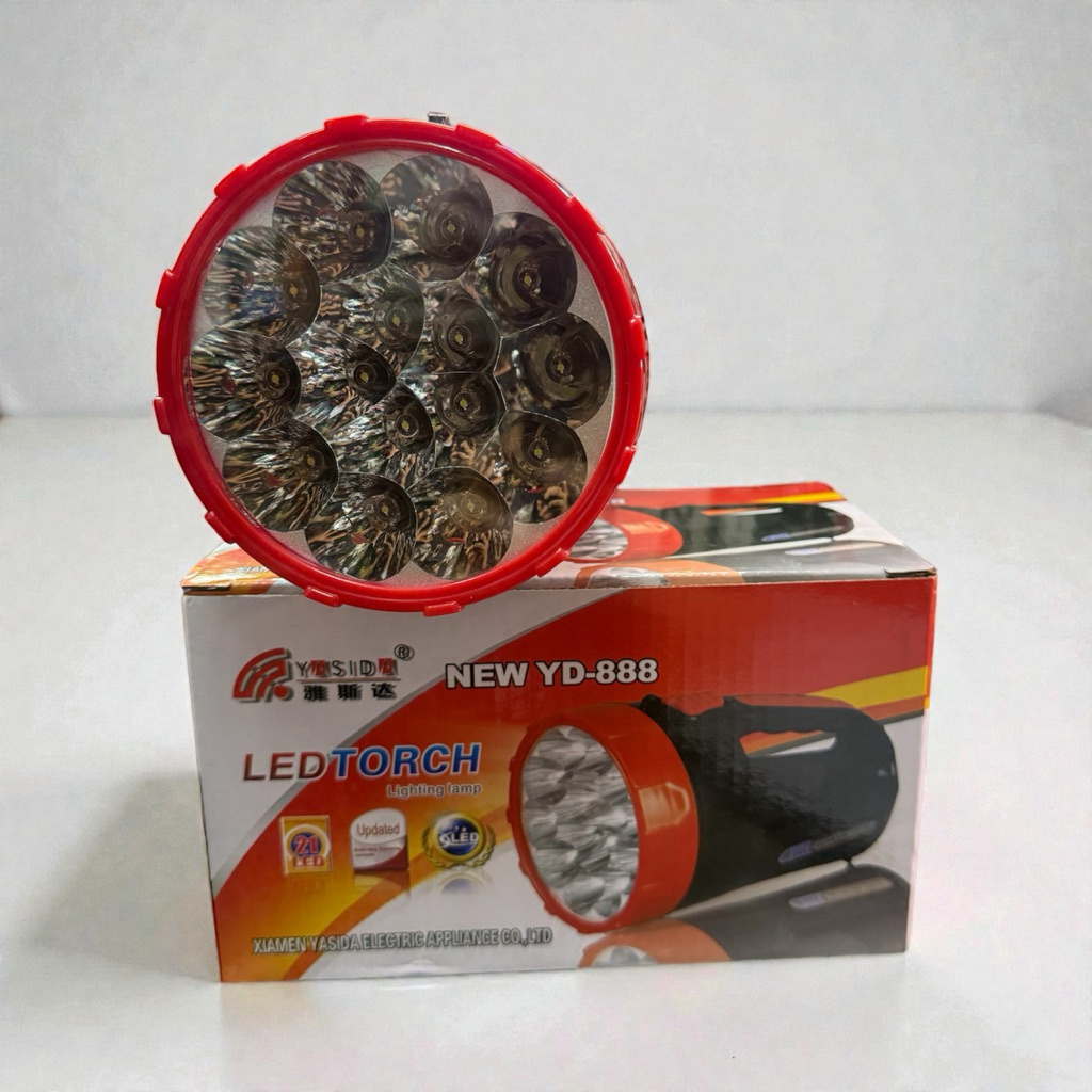 ไฟฉาย YASIDA  YD 888 LED15+6 ดวง แบบชาร์ตไฟบ้าน