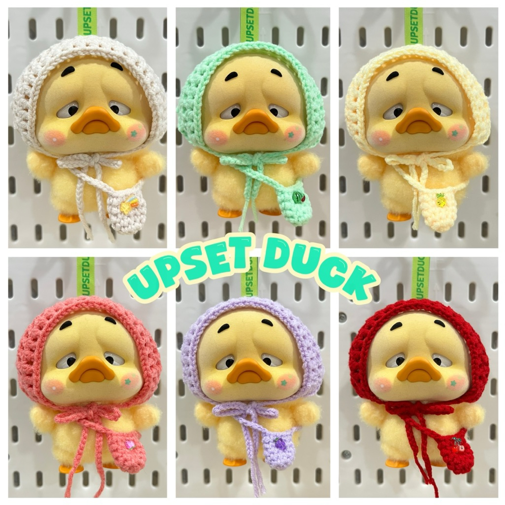 ผ้าโพกหัวไหมพรมน้องเป็ดหน้าบึ้ง upsetduck V5 Care Bears งานHandmade