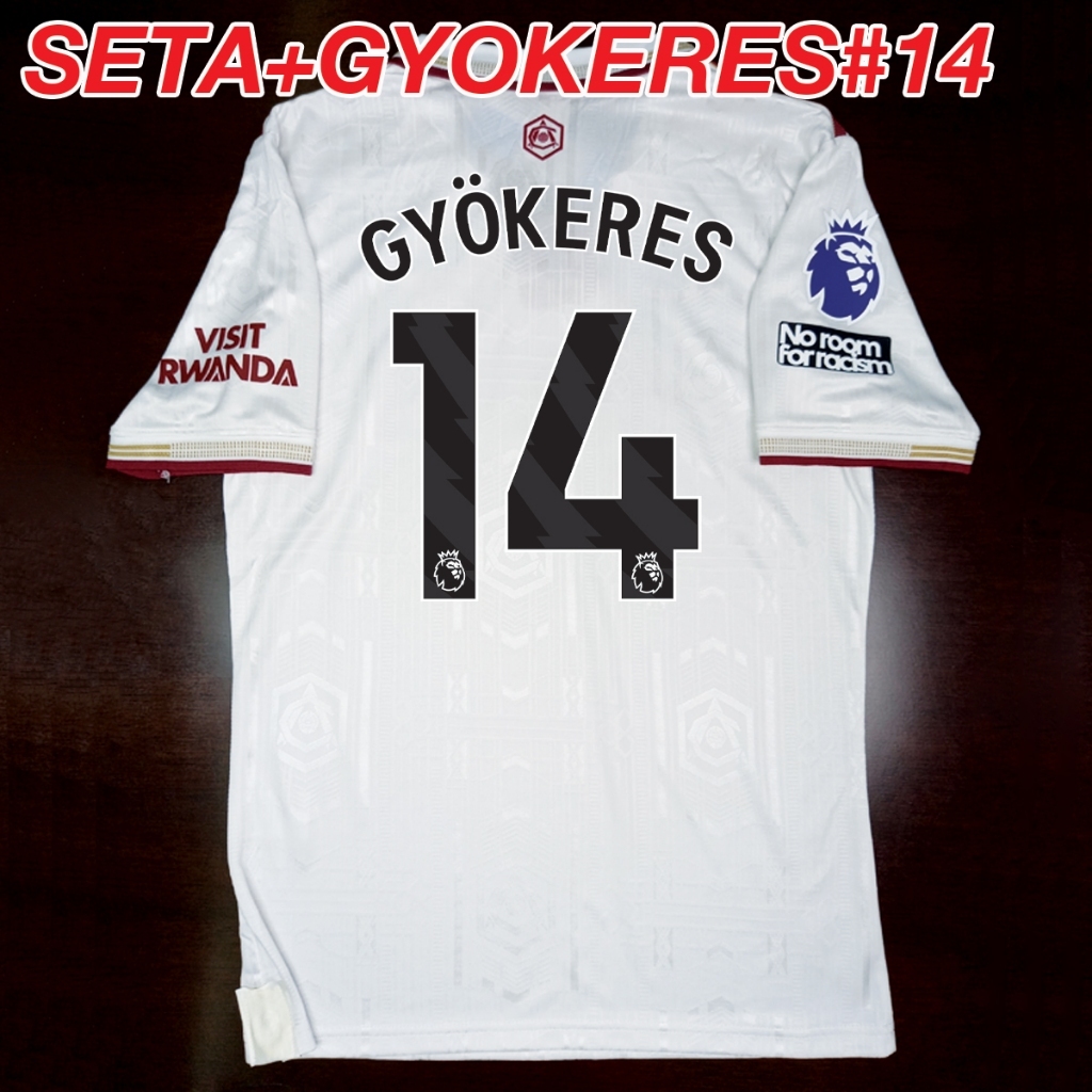 เสื้อฟุตบอลเกรดเพลเยอร์ ทีม oาs์lซน่oa สีขาว ปี25-26 อาร์มพรีเมียร์,ยูฟ่า/ชื่อเบอร์นักเตะในทีม/ไซส์เอเชีย S-2XL #PY0071 - รูปที่ 6