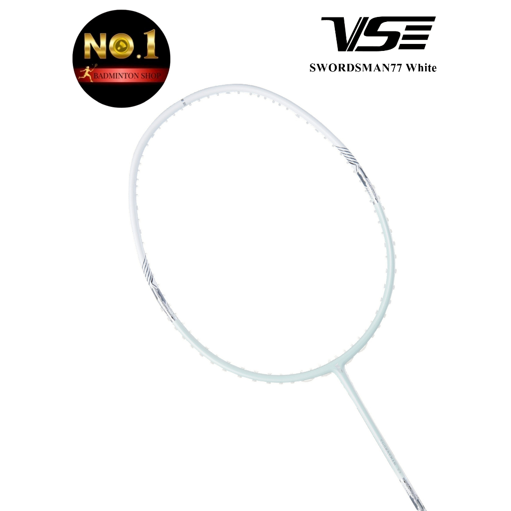 VS ไม้แบดมินตัน รุ่น SWORDSMAN 77 White 5U แท้ 💯 By. No.1 Badminton Shop (โปรดอ่านรายละเอียดก่อนสั่ง