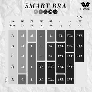 Wacoal Smart Size บราไร้โครง สอดPAD บาง 7 มิล รุ่น WB5Y04 สีเบจ (BE)