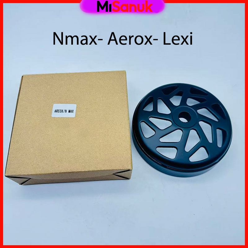 กะโหลกคลัทกัดลาย Nmax Aerox Lexi/PCX150/160 ดำเงา ไม่กินเนื้อคลัท ไม่ทำลายหน้าคลัท กัดลายตรง จับคลัทดีมาก