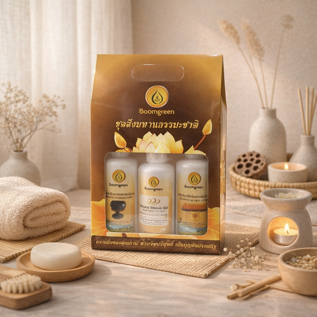 [ไบโอไบรท์] บูมกรีนชุดสังฆทานธรรมะชาติ (Boomgreen Natural Offering Set) (Set 4 ชิ้น) ราคา ถูกที่สุด ดีลบีเคเค แกลเลอรีภาพที่ 4