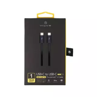สายชาร์จ TITANV THUNDERBOLT 4 USB-C to USB-C 240W 1.5M. Knitting Black by Banana IT