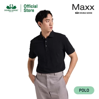 ห่านคู่ เสื้อโปโล ปกเชิ้ต สีดำ รุ่น Maxx