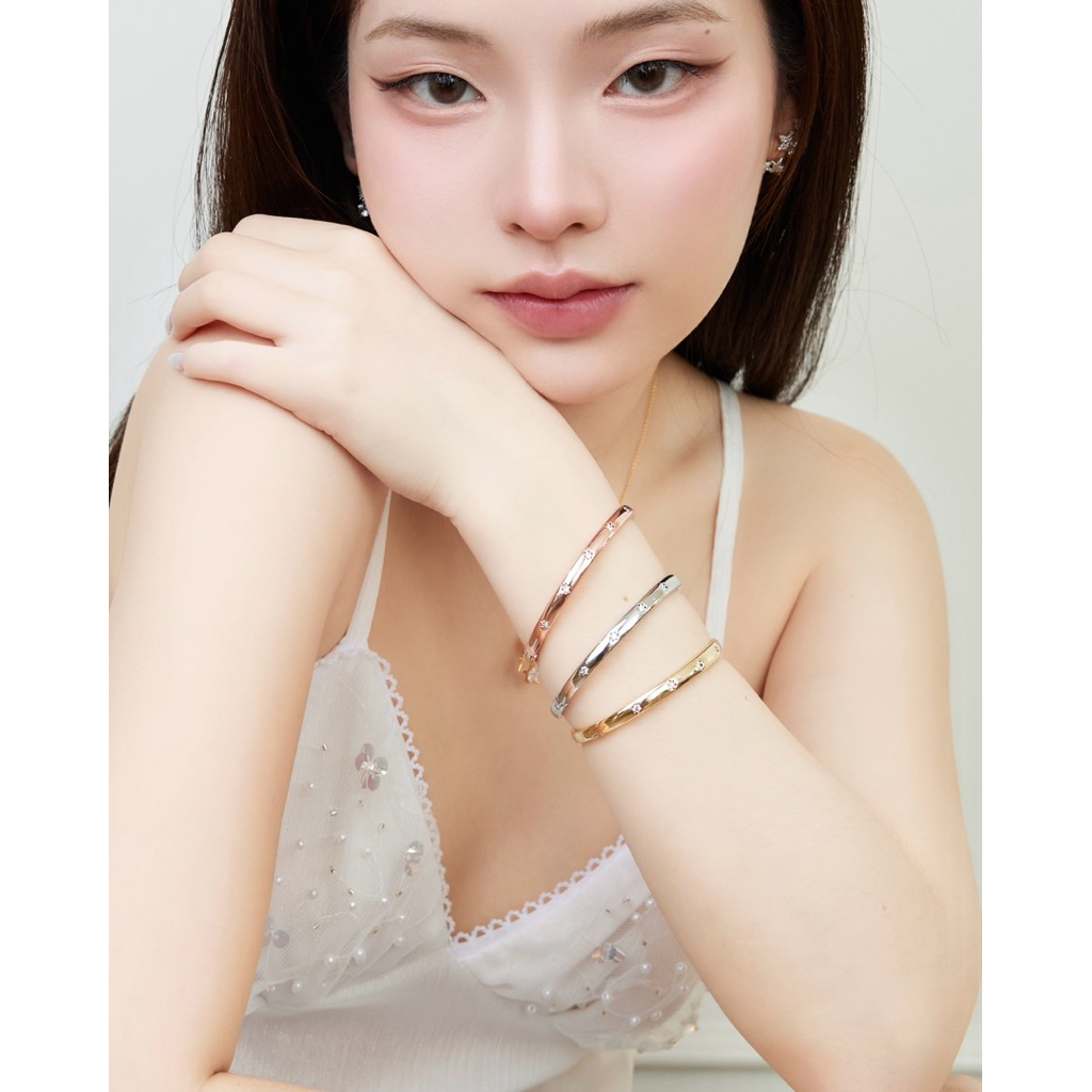 Socrush.bkk | STARDUST BANGLE✨ | SB-002 | กำไลข้อมือ ดาว เพชร