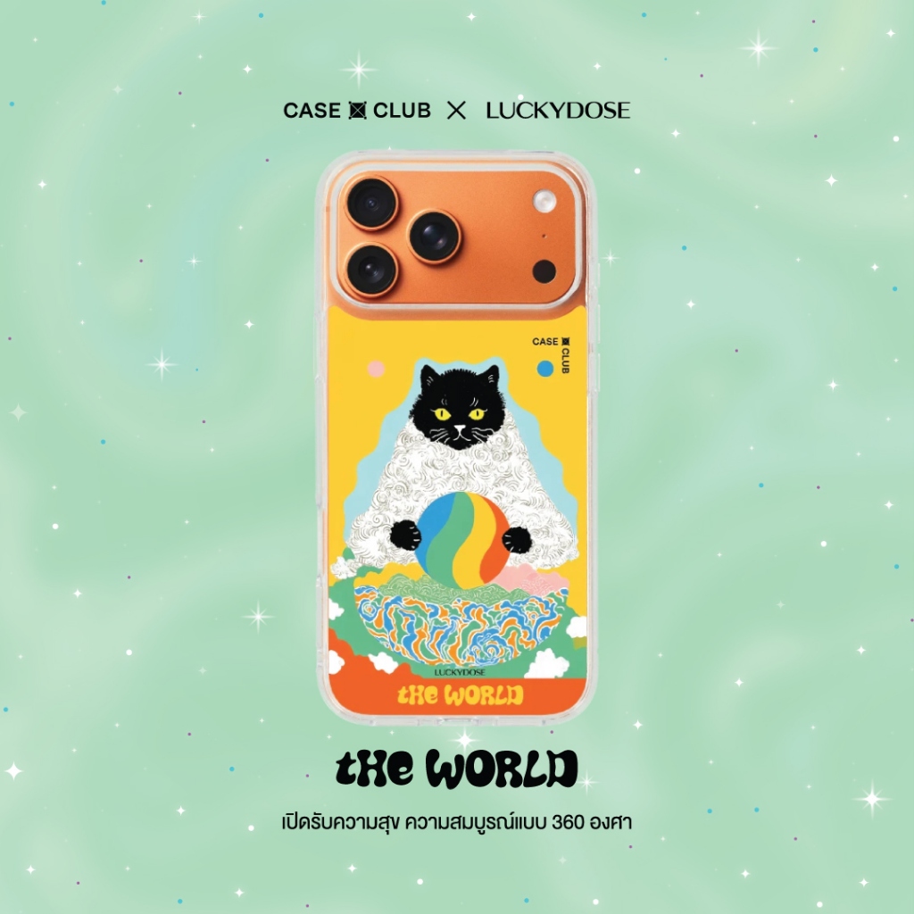 CaseClub เคสไอโฟน ซัมซุง เคสแม่เหล็ก ลาย LuckyDose The World จักรวาลแห่งความสำเร็จ สำหรับ i17 Pro Max/i17 Pro/i Air/i17