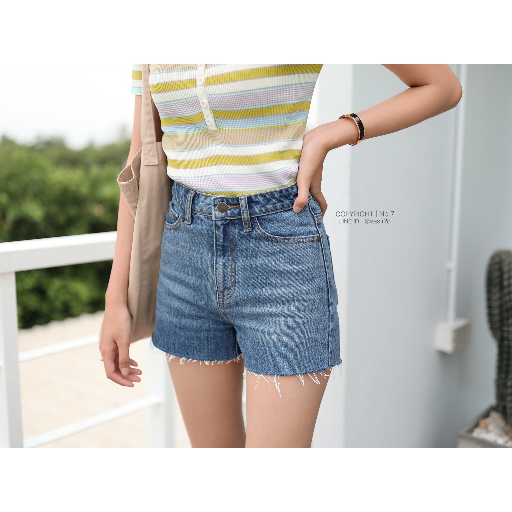 [สินค้า Sale ราคาพิเศษเฉพาะในไลฟ์ ]S2025 กางเกงขาสั้นตัดชายรุ่ย - numberseven