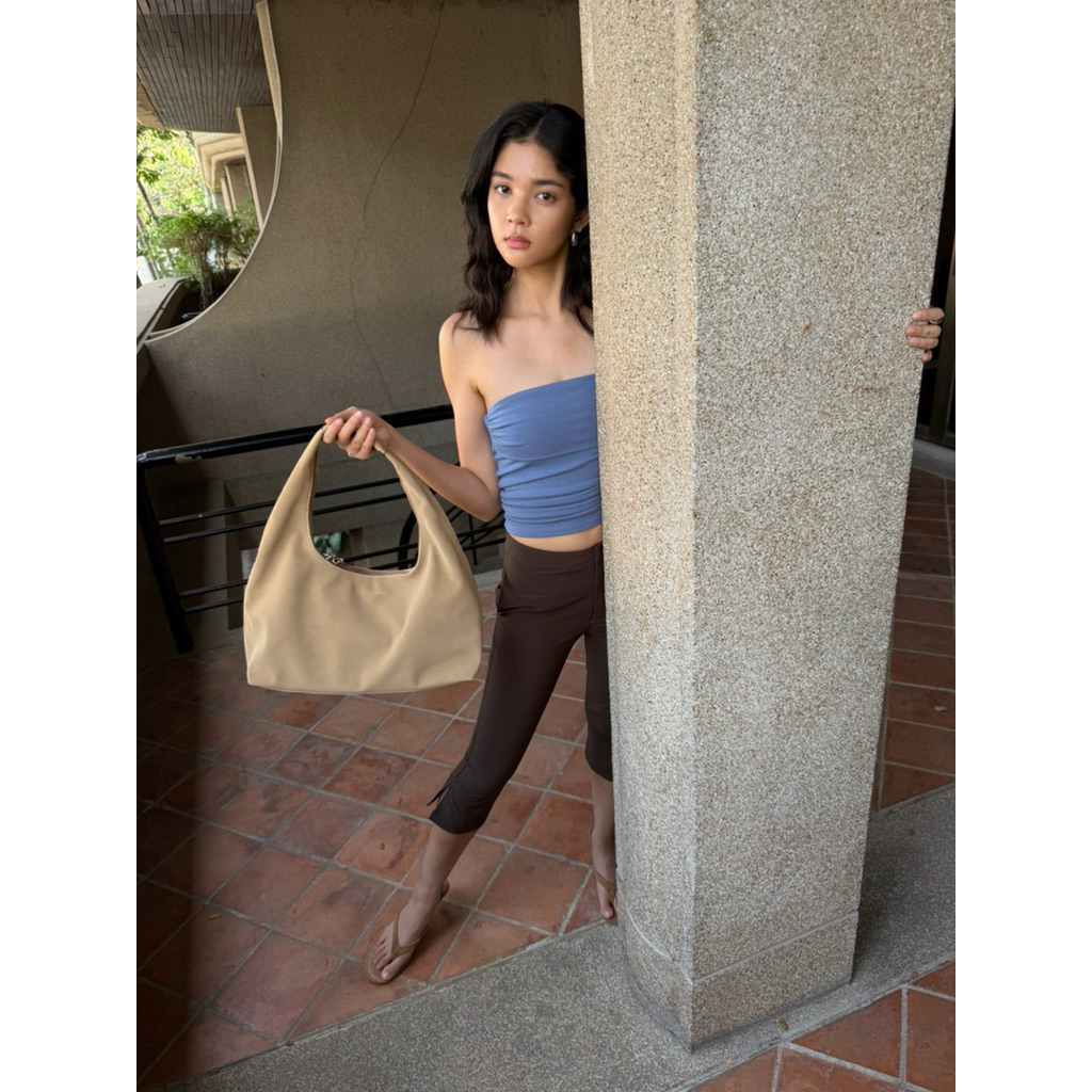 (The July Mansion) Large Jersey Handbags กระเป๋าสะพายไหล่ ใส่ Laptop 13" ได้