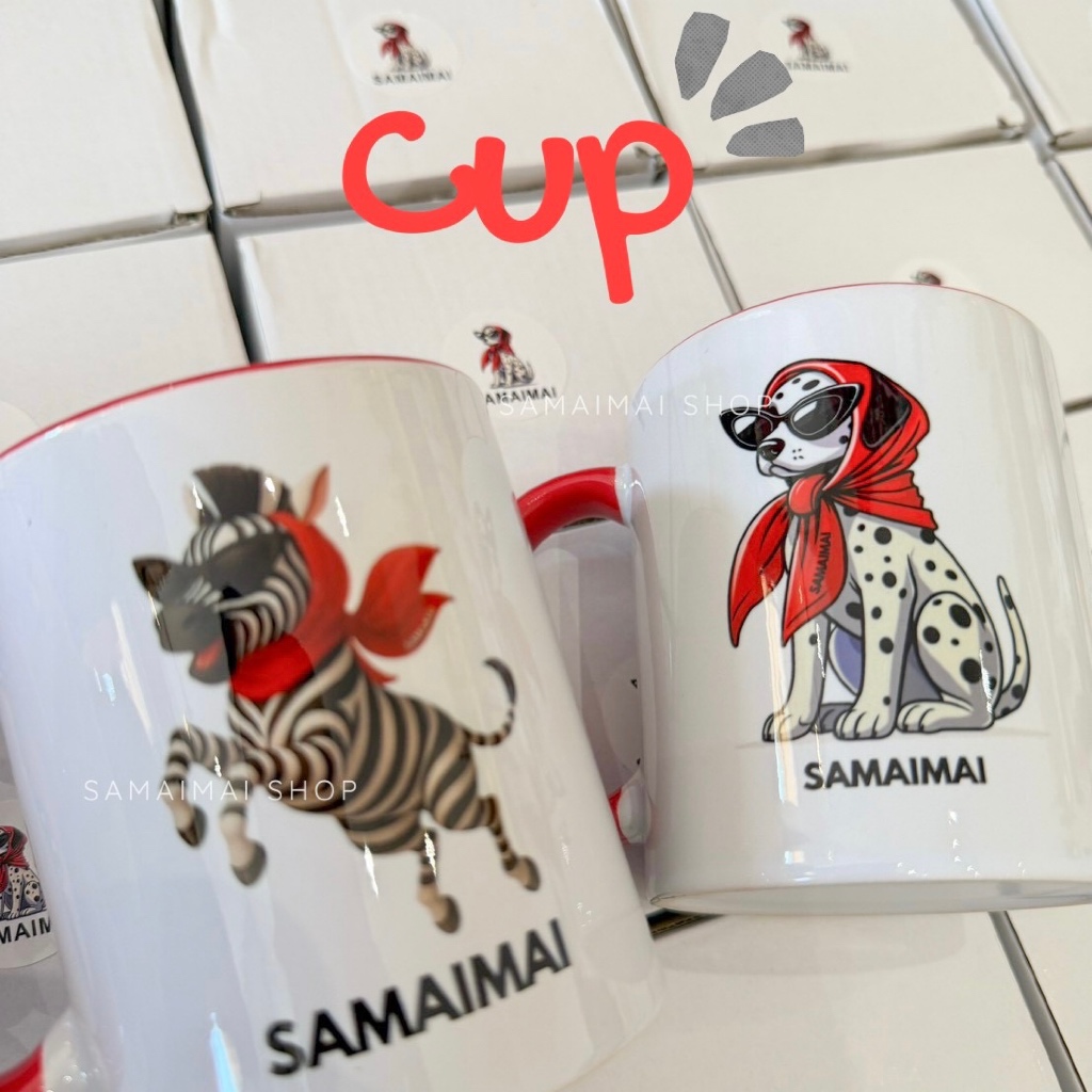 แก้วเซรามิค,แก้วน้ำ แก้วกาแฟ,แก้วมัค มีหูจับสีทูโทน แบรนด์แท้ร้านสมัยใหม่