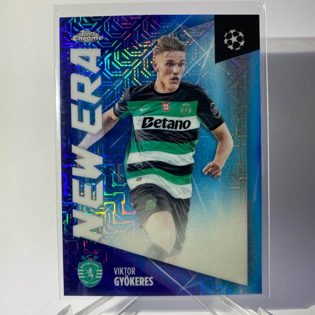 การ์ดนักฟุตบอล NEW ERA, TOPPS CHROME 2025, RODRYGO, OSCAR BOBB, VIKTOR GYOKERES, LEAO, ELLIOTT, KEN 