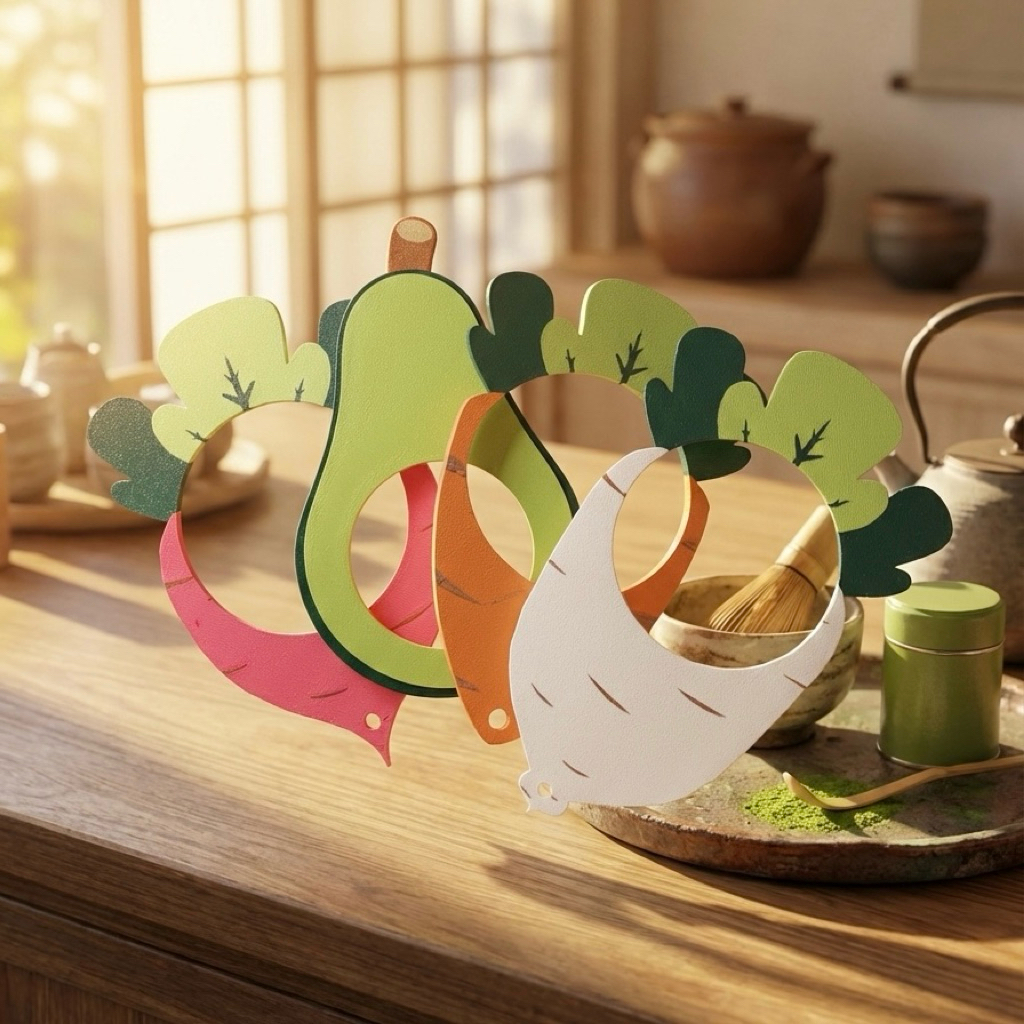 Let's cozy ด้ามกระชอนร่อนมัทฉะ matcha sifter handle (ไม่รวมกระชอน) ลายน่ารัก สำหรับกระชอน 8cm