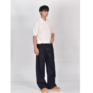 beerbroth-baggy jeans กางเกงยีนส์ชาย ขากระบอก อเมริกันย้อนยุคหลวม สไตล์เกาหลี ผ้าเดนิม แฟชั่น จัดส่งรวดเร็ว M-3XL