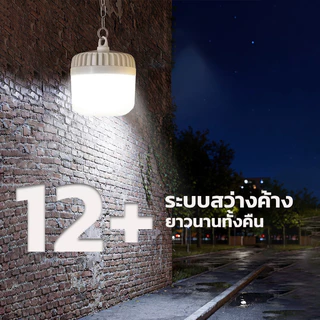 โคมไฟตุ้มโซล่าเซลล์ จัมโบ้ รุ่น สปอร์ตไลท์โซล่าเซลล์ ไฟตั้งแคมป์ LED Solar light สว่างจ้า กันฝนกันฟ้าผ่า สินค้ารับประกั