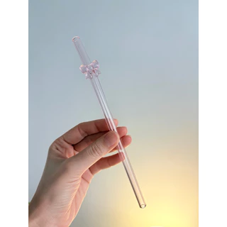พร้อมส่ง หลอดเชอรี่ หลอดผลไม้ Frutie glass straws🍒 หลอดมัทฉะ หลอดน่ารัก หลอดแก้ว เป็นแก้วทั้งชิ้น น่าสะสม