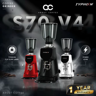 (พร้อมส่ง) ใหม่ล่าสุดTyphoon S70 V4 เครื่องบดกาแฟออโต้ V4 ใหม่ล่าสุด มีพัดลมระบายความร้อน (official thailand)