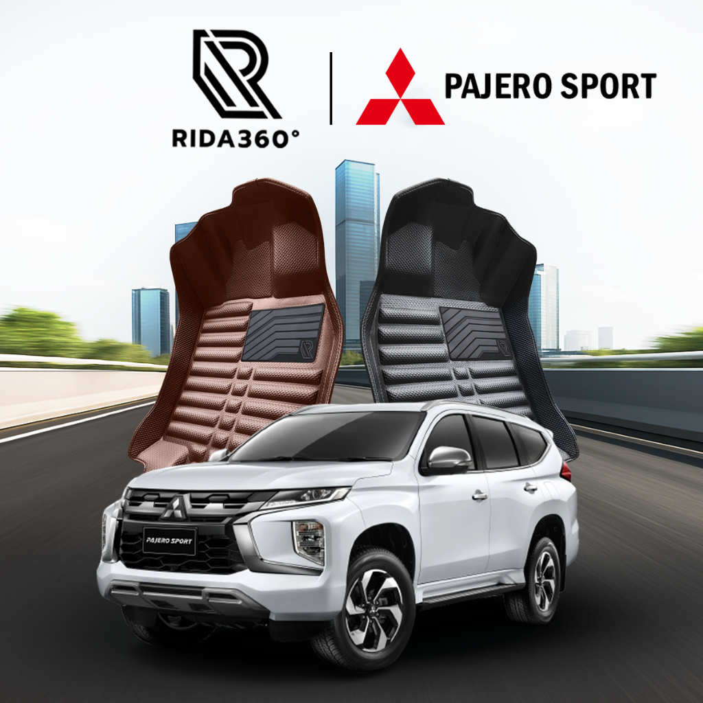 [RIDA360°] พรมรถยนต์ MITSUBISHI PAJERO SPORT 2015-2026 พรมปั๊มขึ้นรูปไร้รอยต่อ รับประกัน5ปี [021]