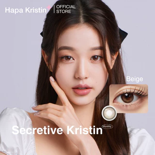 HapaKristin คอนแทคเลนส์ รายเดือน รุ่น Secretive Kristin สี Beige (2pcs/box) มีค่าสายตา Contact Lens