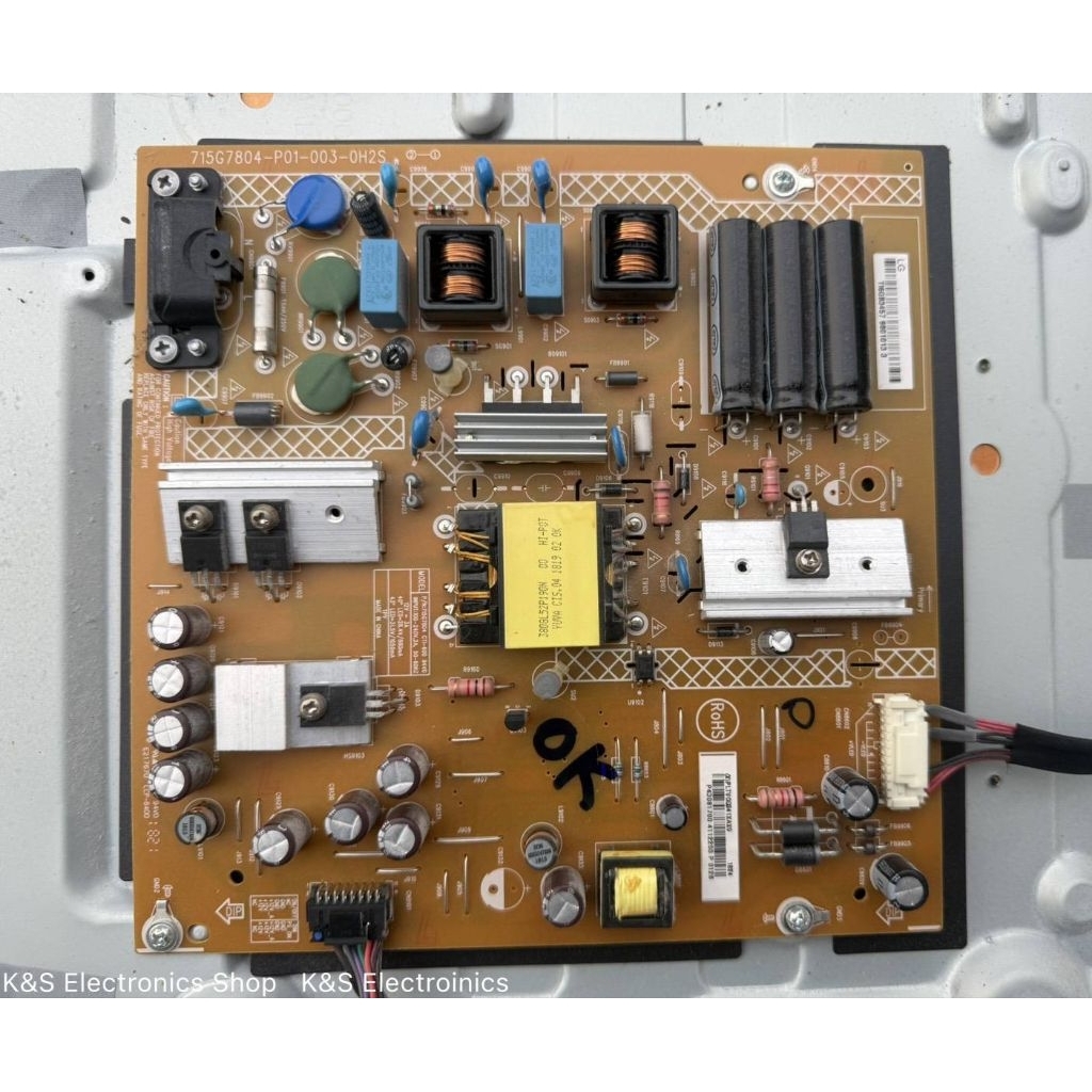 POWER SUPPLY LG 43LV300C พาร์ท 715G7804-P01-003-0H2S (ซับพลาย แอลจี) อะไหล่แท้/ของถอดมือสอง รับประกั