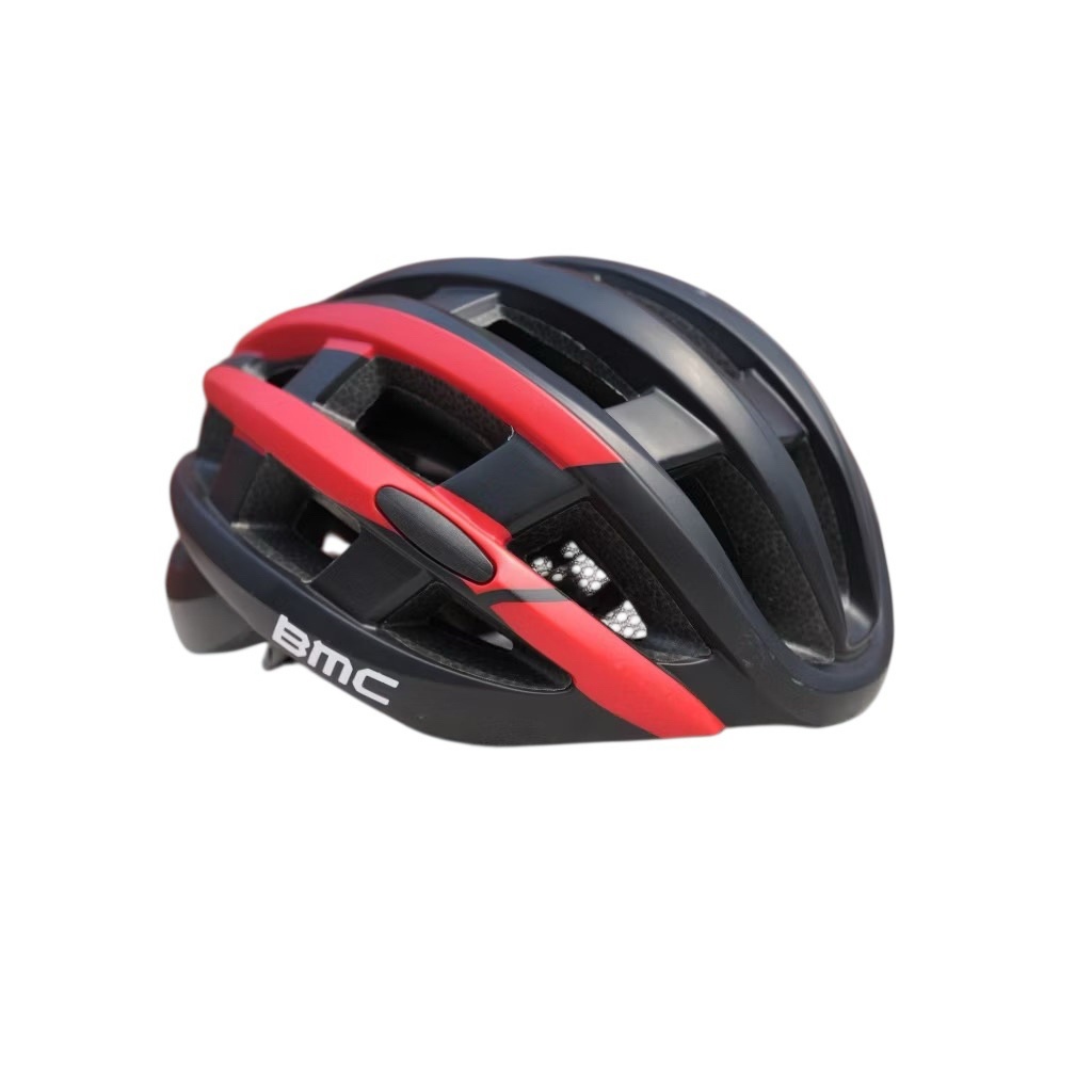 **ราคาพิเศษ** หมวกจักรยาน BMC วัสดุ EPS จาก USA สีดำแดง มีไฟติดหมวก แน่นหนา น้ำหนักเบา ทนทาน สินค้าบริษัท