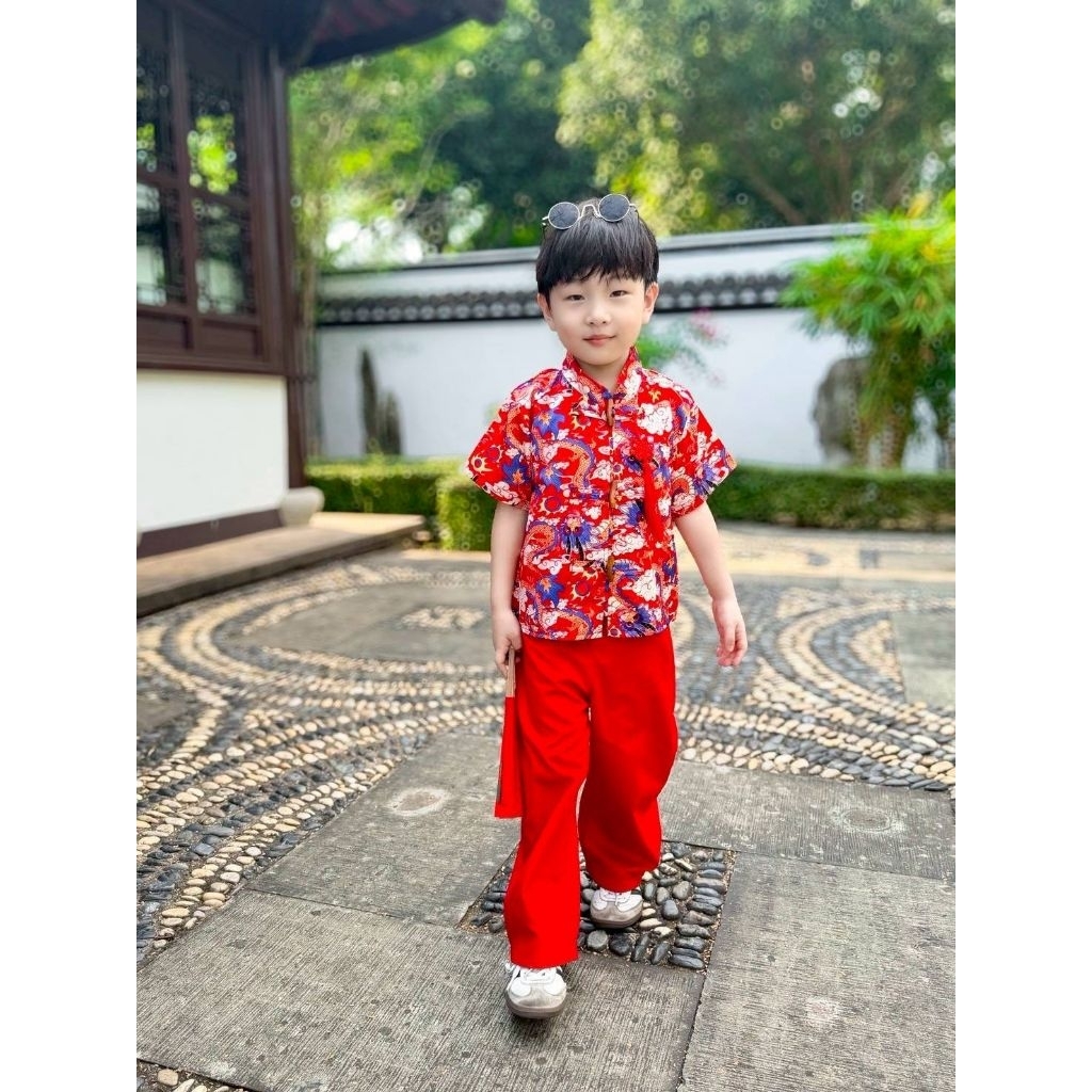 ชุดอาตี๋ ชุดตรุษจีน ชุดเด็ก🧧พร้อมส่ง(EB) - รูปที่ 5