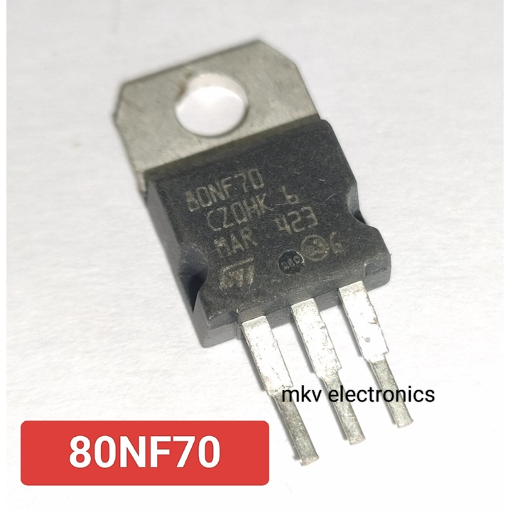 80NF70 MOSFET มอสเฟต สินค้ามือสอง (รหัสสินค้า M00299)