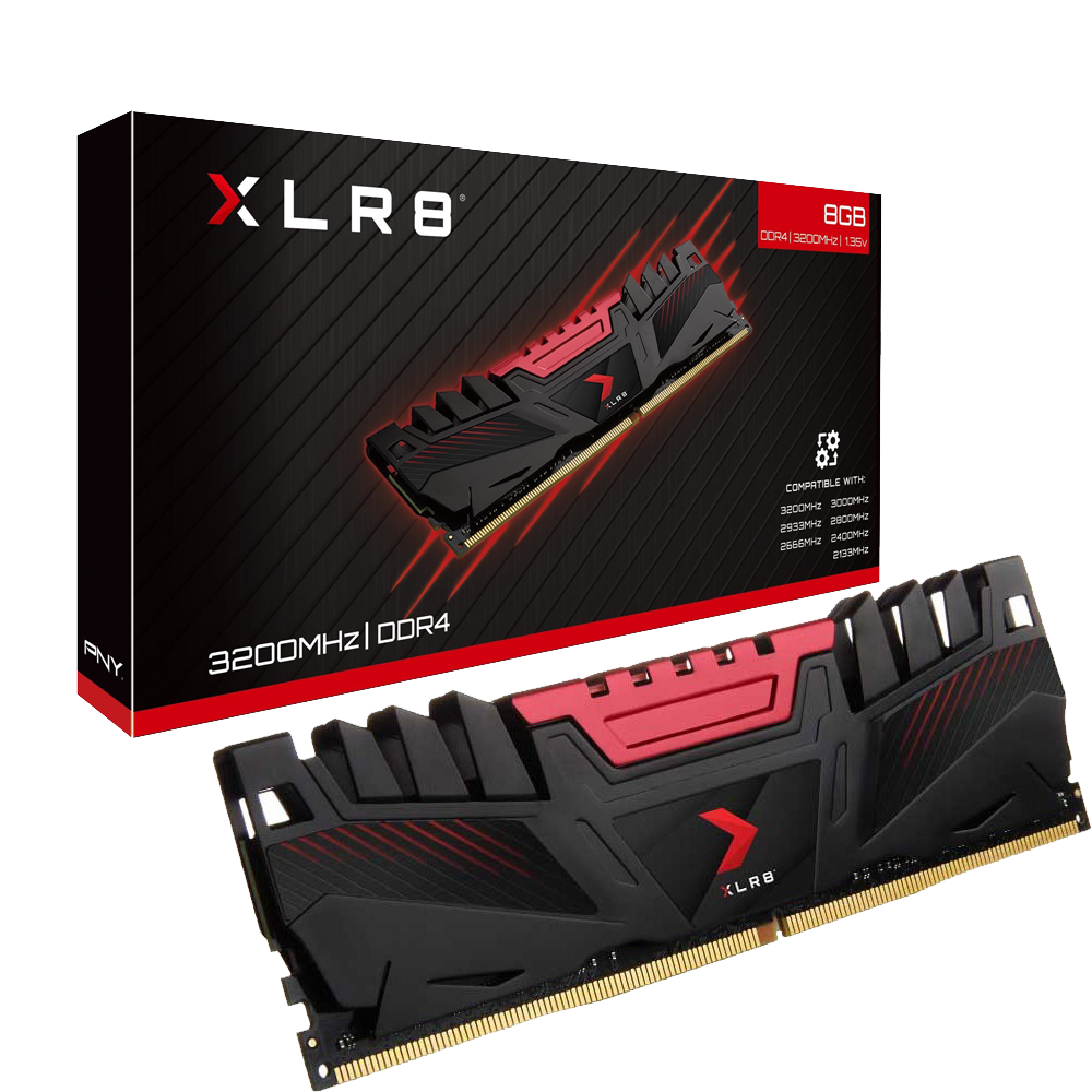 16GB (16GBx1) DDR4 3200 RAM PNY XLR8 (MD16GD4320016XR)