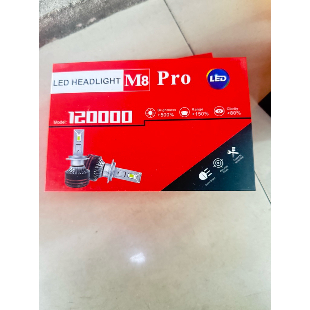 ไฟหน้า M8 PRO H4 LED ไฟตัดหมอก H11 9005 H7 H1 Canbus M8 Pro Max 12V Super Bright Auto Fog Light อุปกรณ์เสริม Cool พัดลม