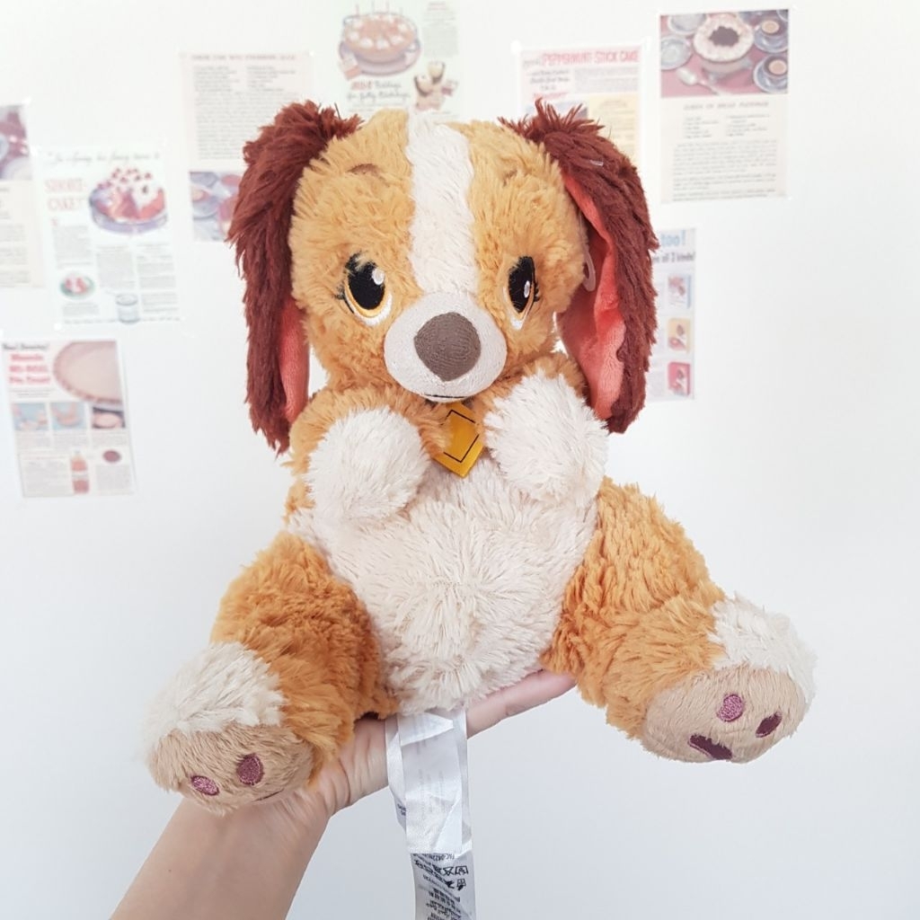 ตุ๊กตาดิสนีย์หมาเลดี้ ตุ๊กตาหมาLady and the tramp มือ2 ของแท้
