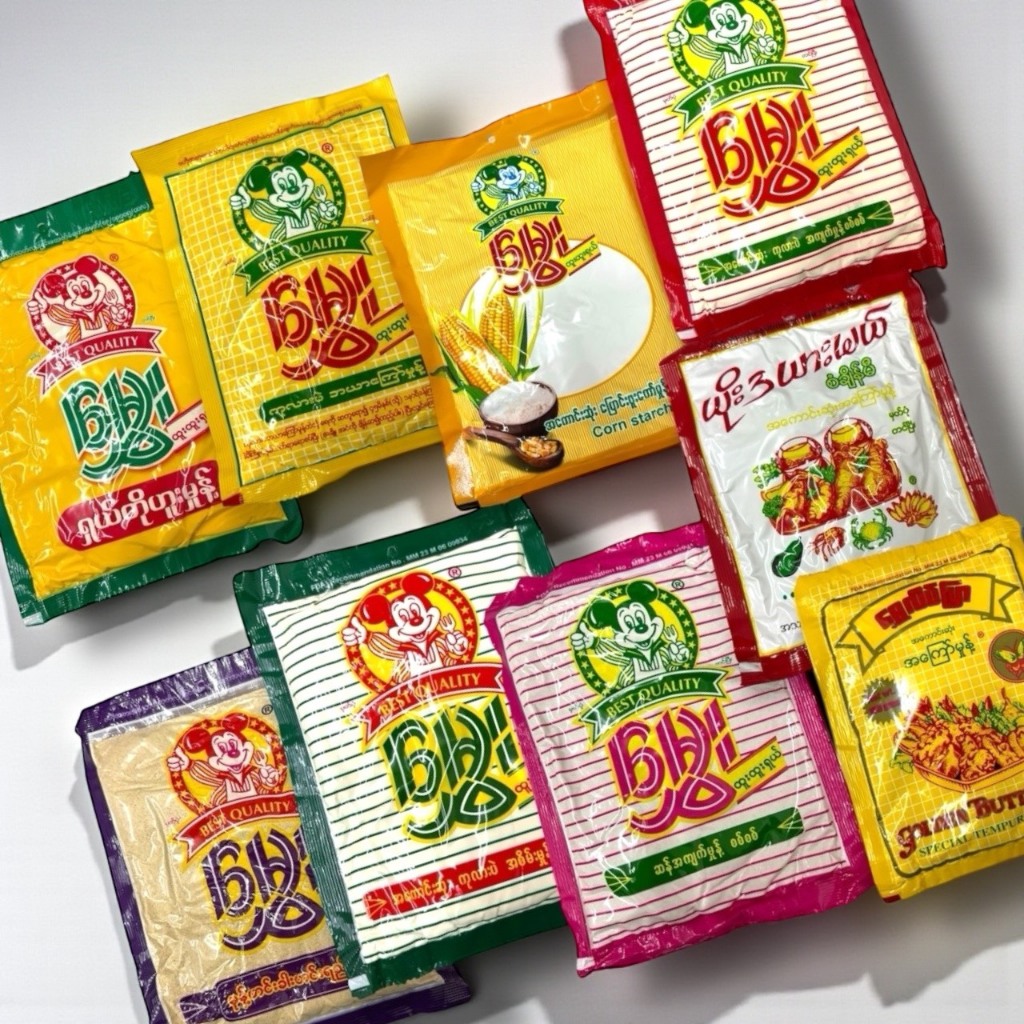 แป้งทอด Myanmar  หลายรูปแบบ ราคาดี เครื่องเทศ Myanmar