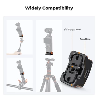 K&F CONCEPT Expansion Adapter with Charging Port Adapter Base ตัวแปลง ต่อกล้อง DJI Osmo Pocket3/4