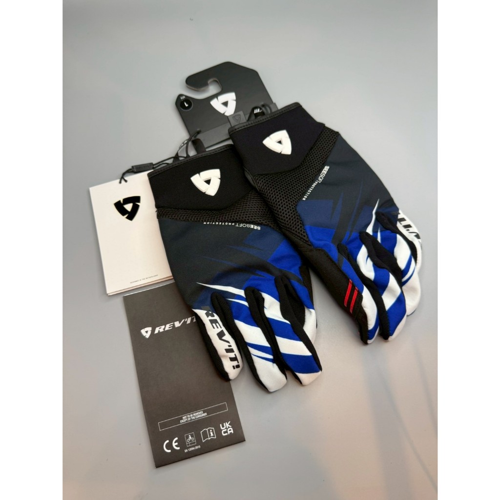 ถุงมือ  REV'IT Gloves SURGE BLACK-BLUE ไซต์L,XL
