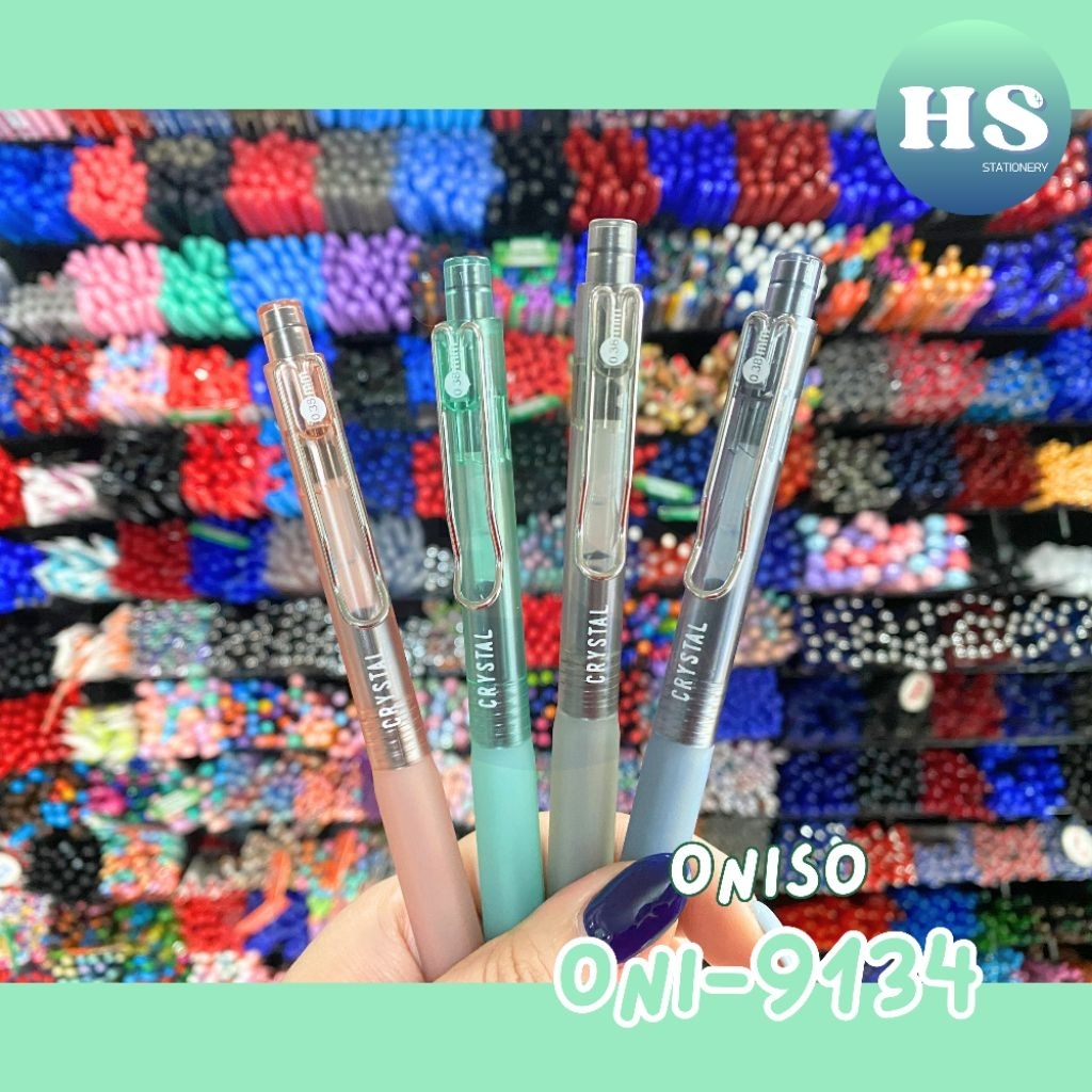 ONISO Oni-9134 Crystal ปากกาเจลหัวลูกลื่นโอนิโซ 0.38 มม.