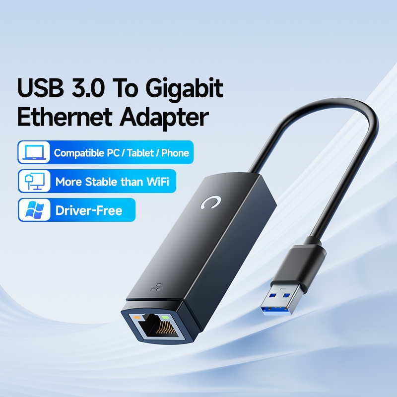 ⚡ส่งจาก กทม⚡Jasoz อะแดปเตอร์อีเทอร์เน็ต USB 3.0 to LAN 100/1000Mbps โน๊ตบุ๊ค Notebook Computer PC - รูปที่ 6