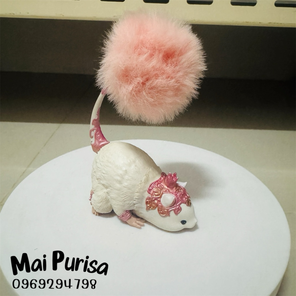 ฟิกเกอร์หนูแฮมสเตอร์ Silkie Cleaner จาก Final Fantasy XIV ผลิตโดย TAiTO FF14 Online รุ่นลิมิเต็ดจากญ