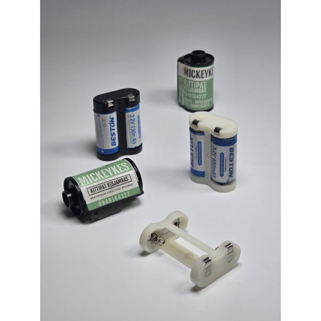 Adapter CR123A TO 2CR5 อแดปเตอร์แปลงถ่าน จาก CR123A TO 2CR5ใช้ถ่าน CR123A หรือ RCR123A ถ่านชาร์จก็สา