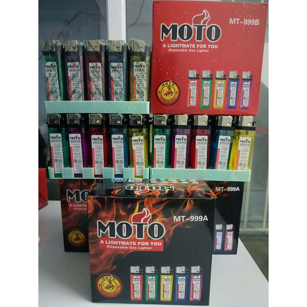 ขายส่งของแท้ MOTO กล่องดำ กล่องแดง 50ชิ้น/กล่อง รหัส999ABโรงงานขายเองคุณภาพดีราคาถูก ชนิดหุ้มปลอก ไม