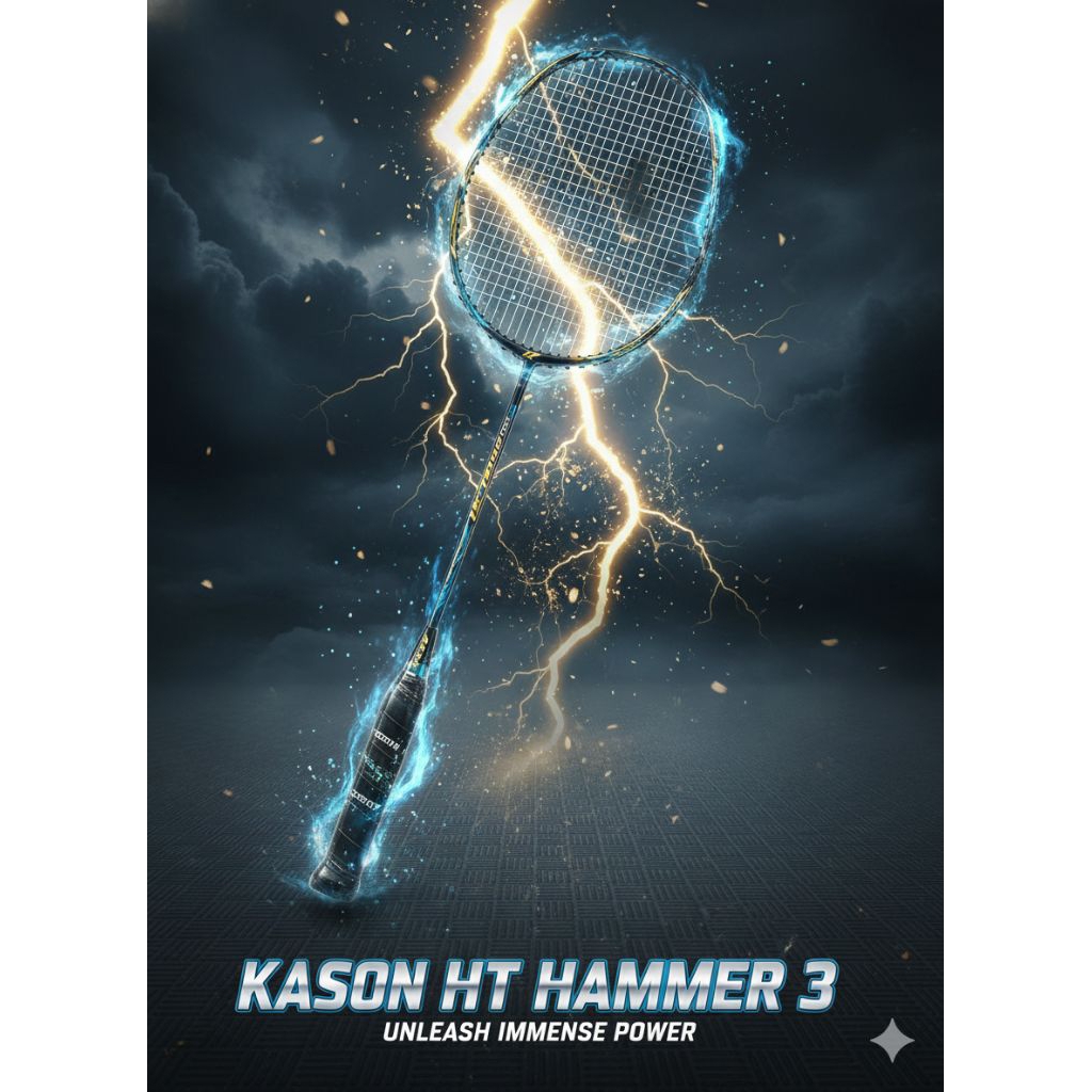 ไม้แบดมินตัน Kason รุ่น HT Hammer3 4U Black