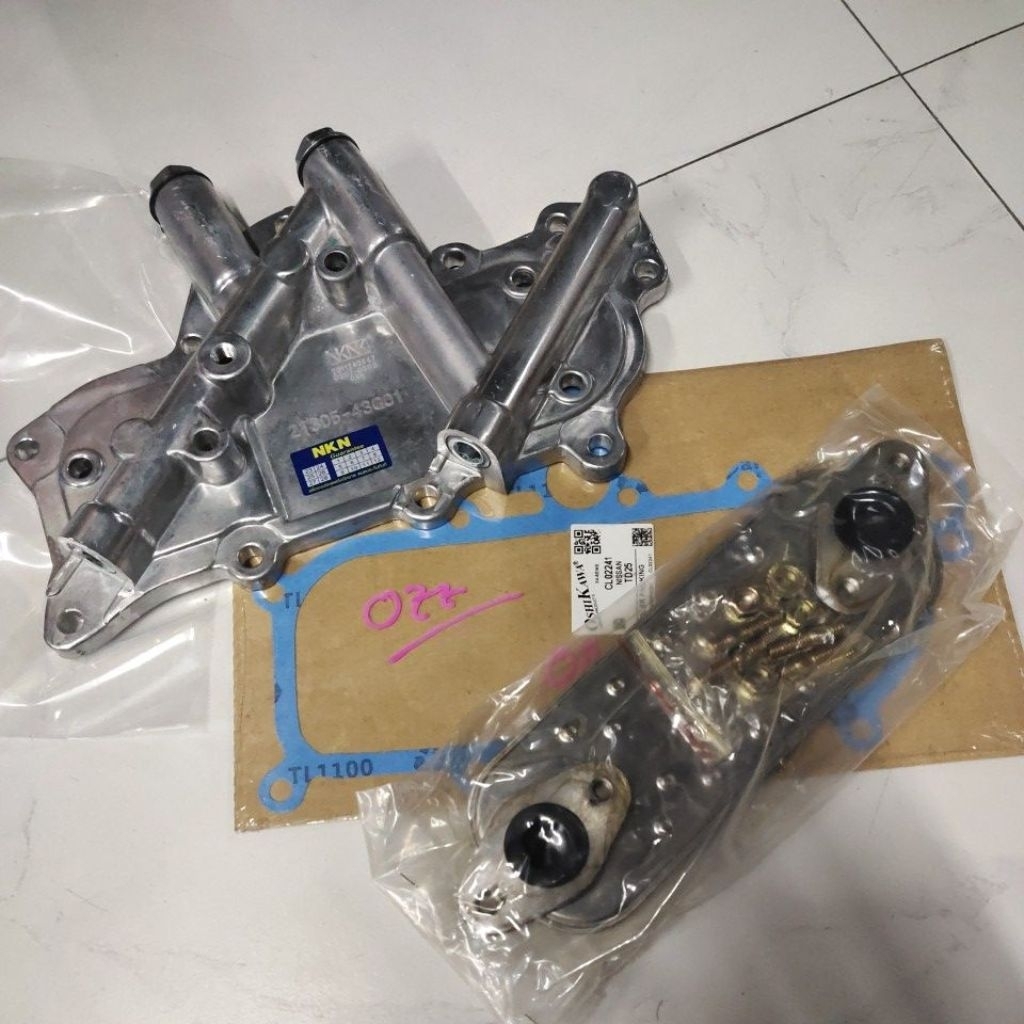 ฝาออยคูลเลอร์, ไส้ออยคูลเลอร์,ปะเก็นฝาออยคูลเลอร์ Nissan Big-M TD25/BD25 ฝาแดง
