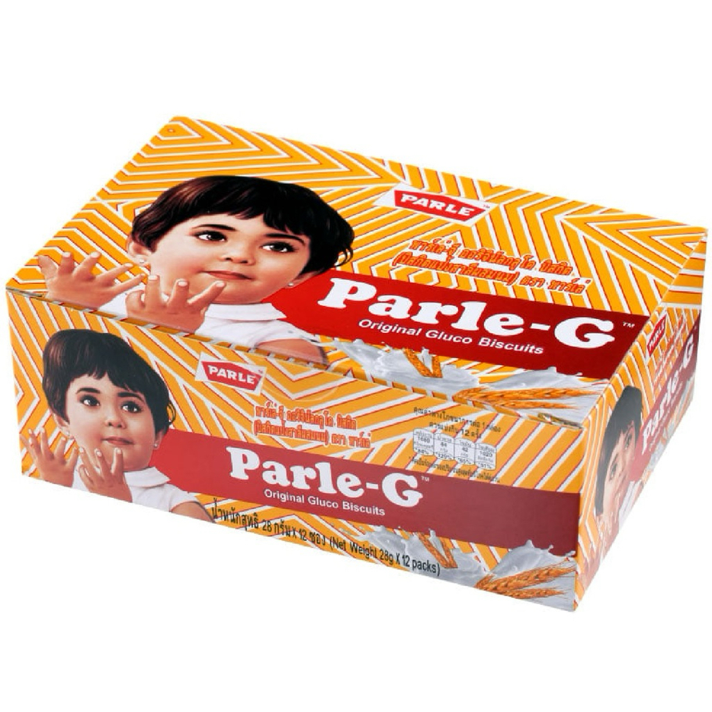 Parle-G พาร์เล่จีออริจินัลกูลโคบิสกิต 336 กรัม 1กล่อง 12ซอง บิสกิตทานคู่กาแฟ อร่อยมาก ของฮิตจากอินเดีย