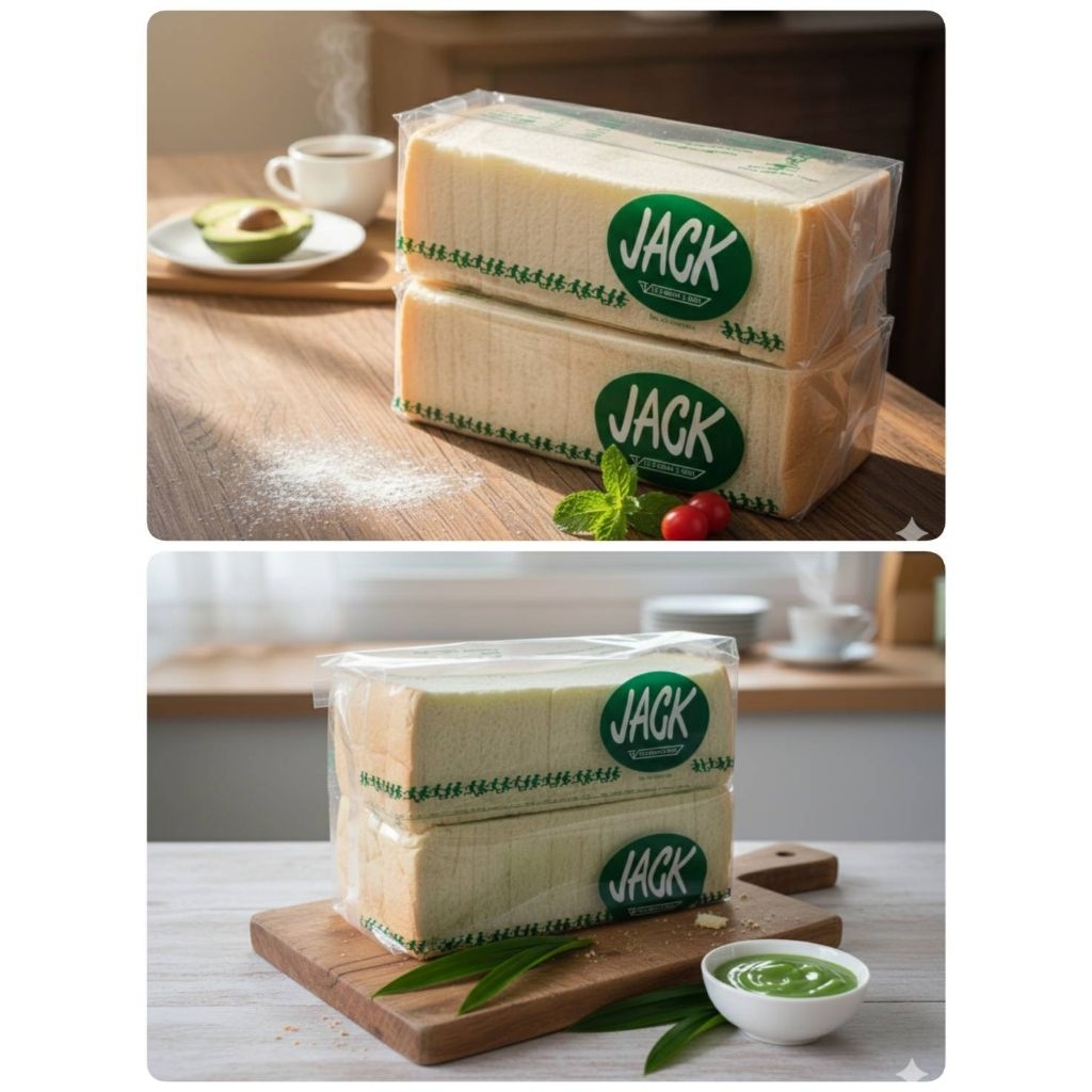 🚛​ขนมปังปอนด์  ยี่ห้อ  Jack  แบบตัดขอบ (ตัดขอบไม่เกลี้ยง) ขั้นต่ำ 2 แถวขึ้นไป