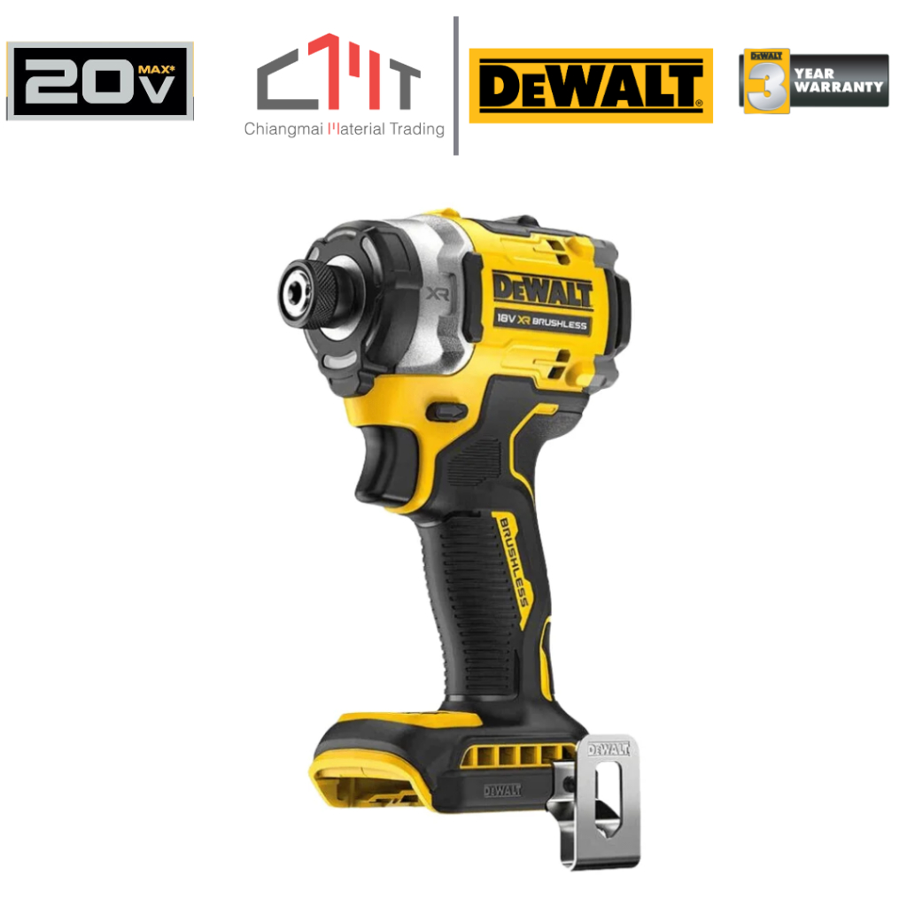 DEWALT ไขควงกระแทกไร้สาย 20V 282Nm No.DCF860N-B1 XR PERFORMANCE REDEFINED