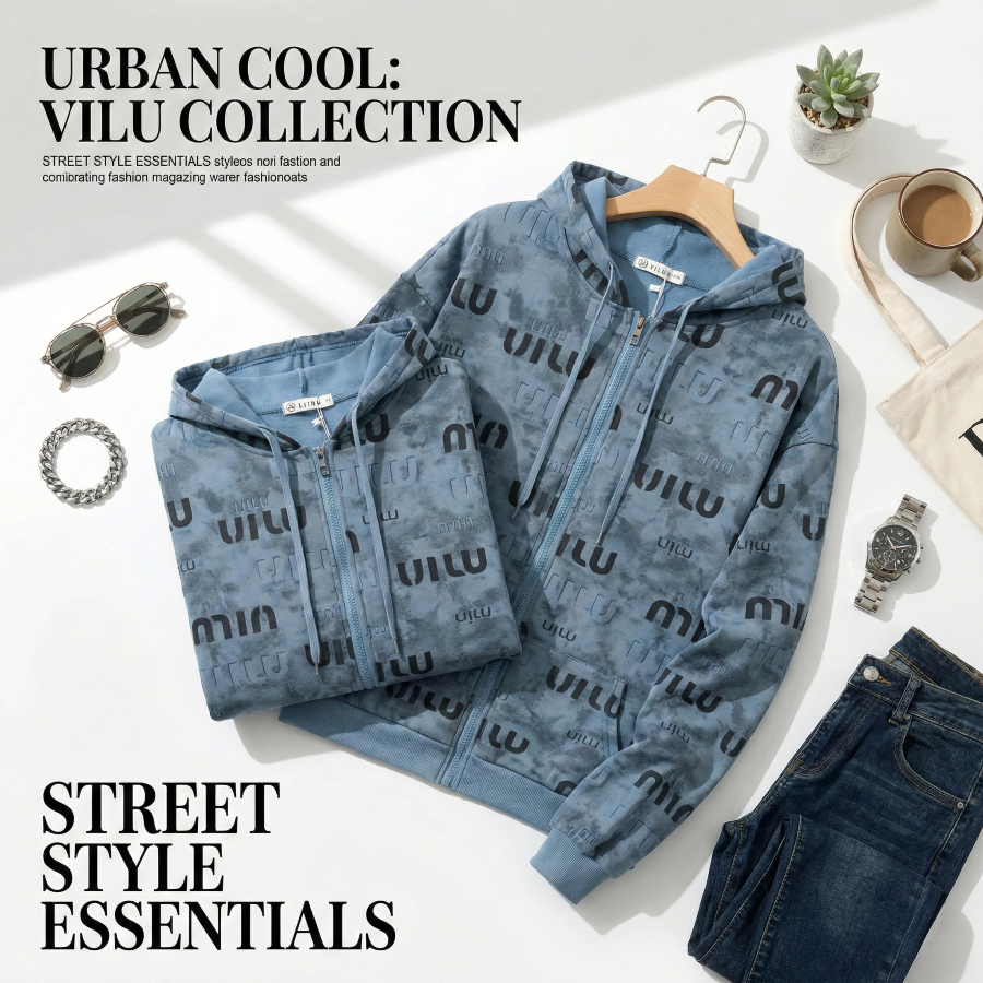 อู้ฟู่999👑MIN เสื้อกันหนาว เสื้อแขนยาว มีฮู๊ด MONOGRAM Jacket สไตล์แฟชั่นเกาหลี มีเก็บปลายทาง สินค้าพร้อมส่ง - รูปที่ 4