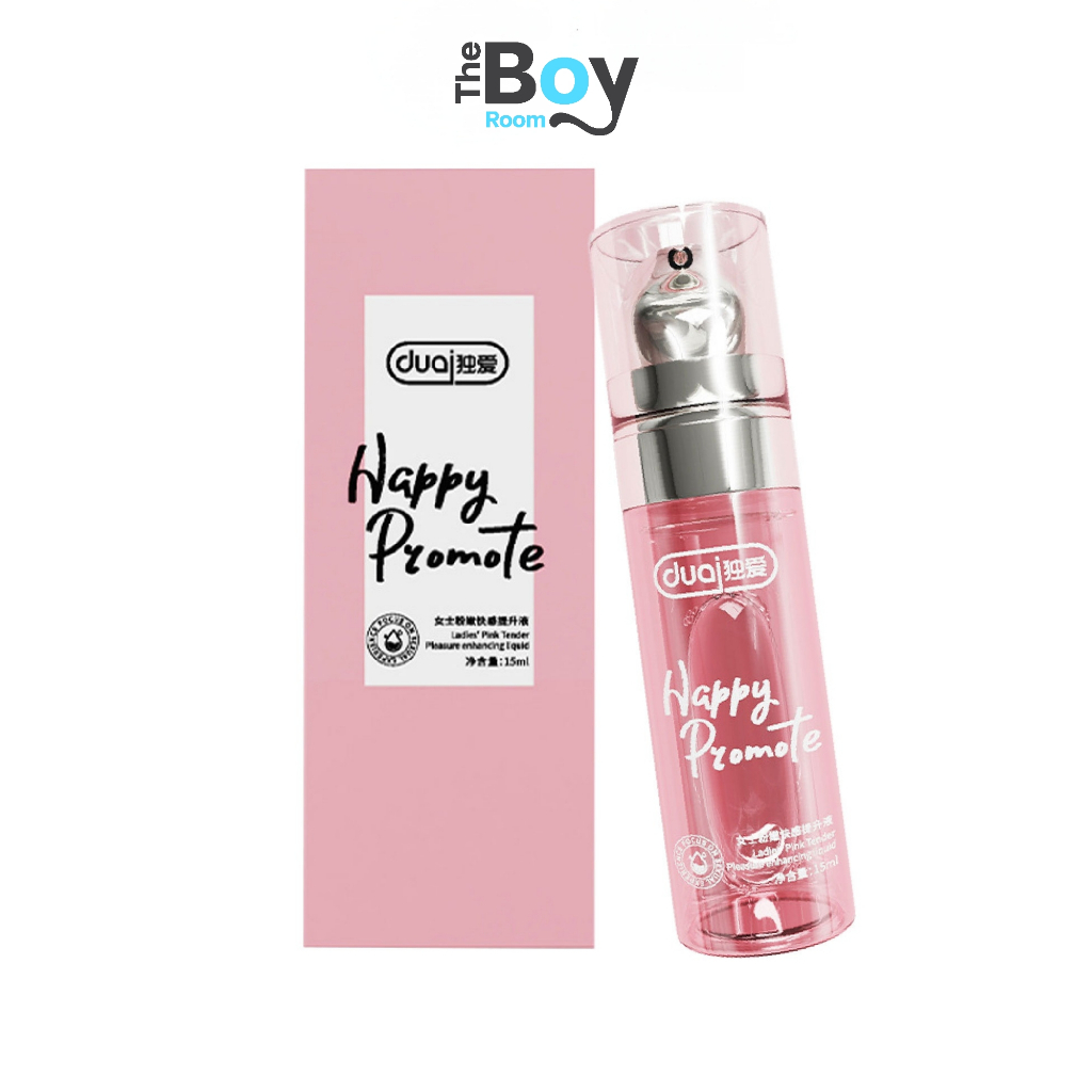 Duai Gel เจลหล่อลื่นผู้หญิง รุ่น Happy Promote หอมกลิ่นดอกคาโมมายสีทอง ขนาด 15 ml
