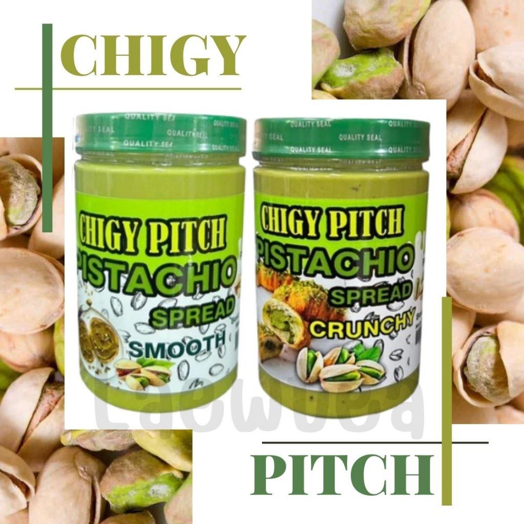 CHIGY PITCH Pistachio Spread แยมถั่วพิสตาชิโอ มี 2 แบบ น้ำหนัก 500 กรัม นำเข้าจากมาเลเซีย มีฮาลาล