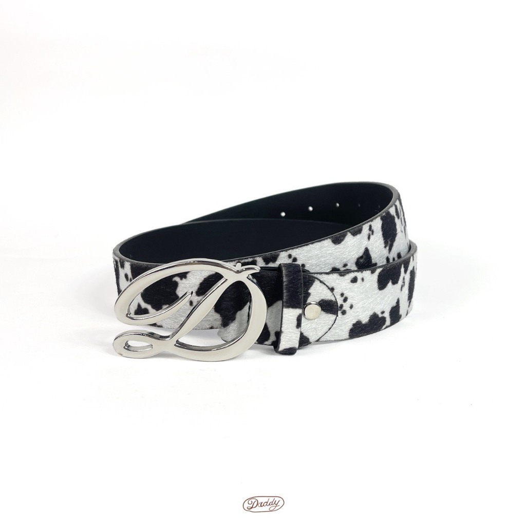 DADDY(SWC) | Daddy Cow Print Belt เข็มขัดหนัง ลายวัว สุดน่ารัก รูปที่ 8