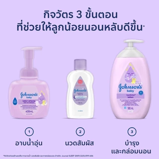 [แพ็คคู่] จอห์นสัน เบบี้ ครีมอาบน้ำและสระผมเด็ก เบดไทม์ เซล์ฟ โฟมมิ่ง โฟมมิ่ง วอช 400 มล.
